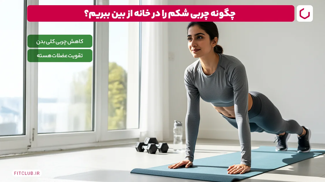 چگونه چربی شکم را در خانه از بین ببریم؟ | فیت کلاب