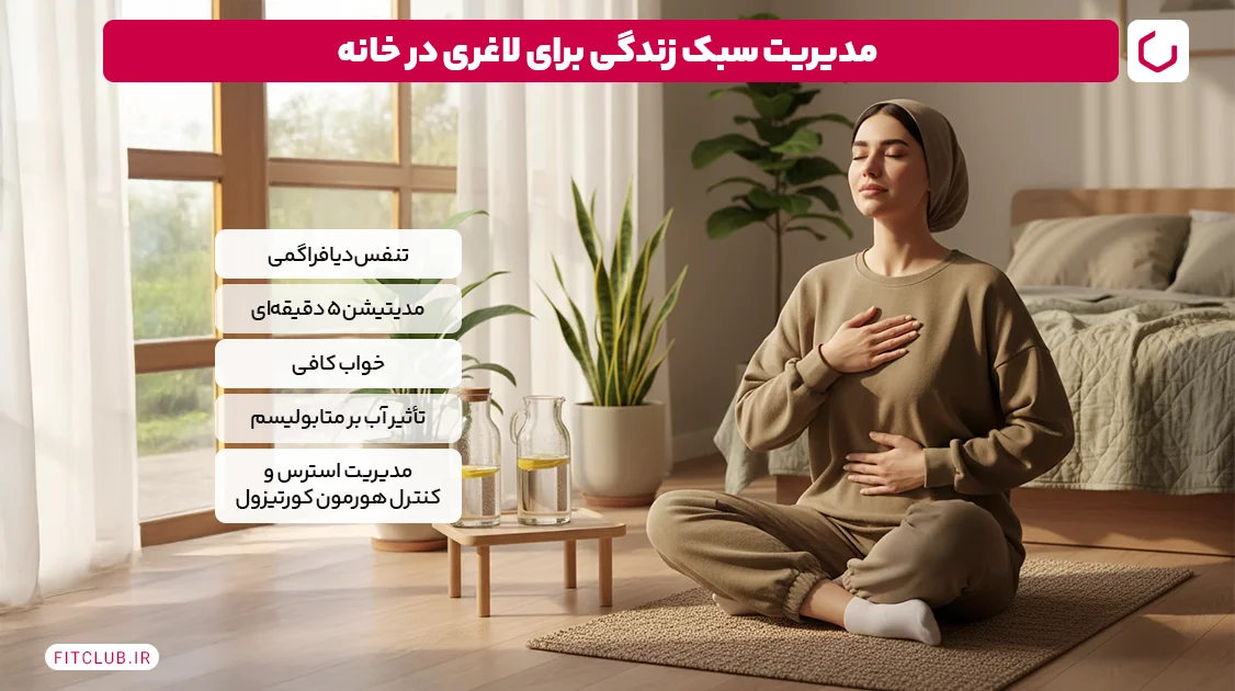 مدیریت سبک زندگی برای لاغری در خانه | فیت کلاب