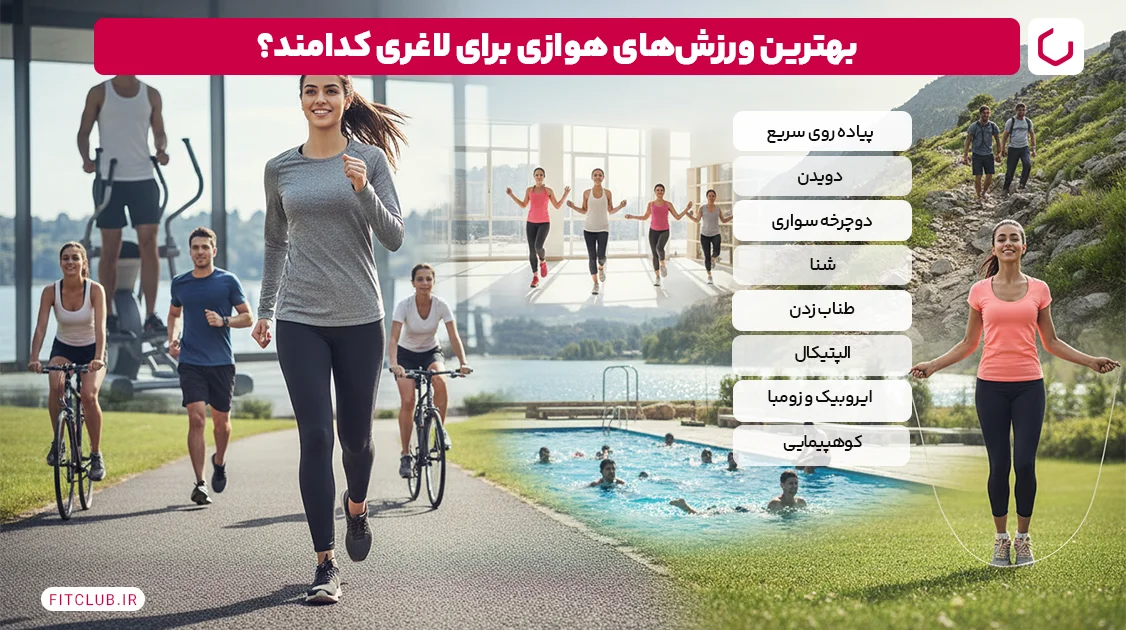 بهترین ورزش برای لاغری | ورزش‌های هوازی و نقش آن‌ها در چربی‌سوزی | فیت کلاب