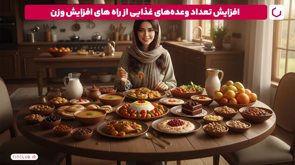 افزایش تعداد وعده های غذایی برای بالابردن وزن | فیت کلاب