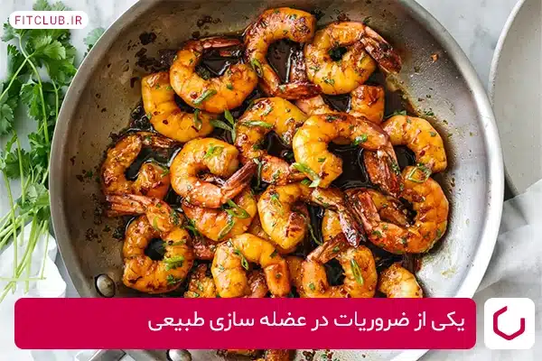 میگو در رژیم عضله سازی طبیعی یکی از ضروریات است 