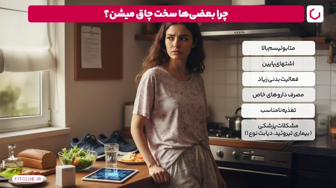 چرا بعضیها سخت چاق میشوند؟ ۵ دلیل علمی | فیت کلاب