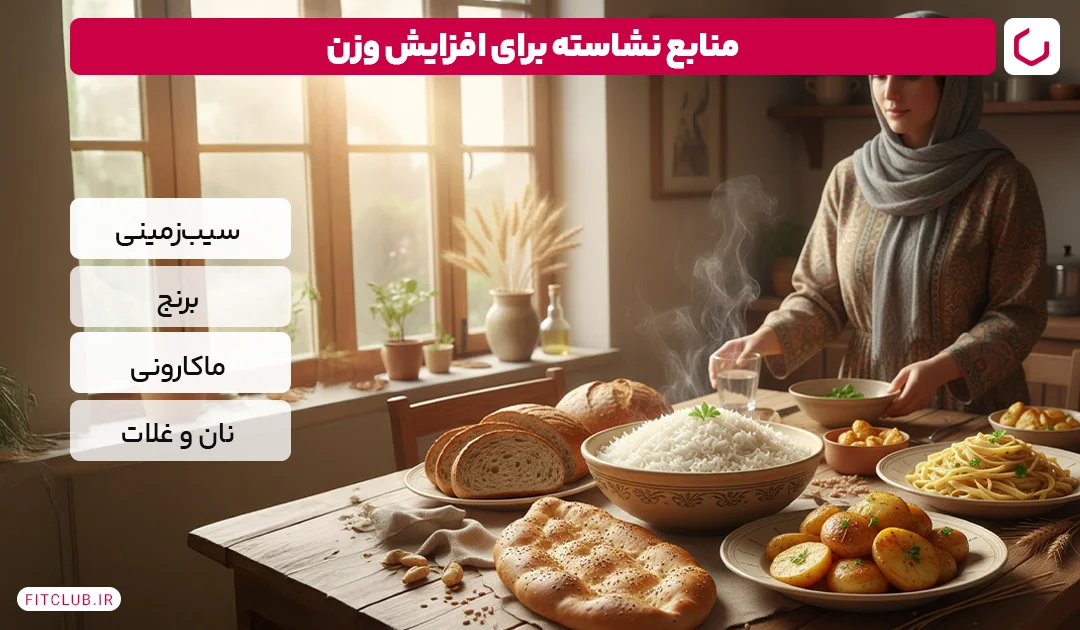 منابع نشاسته برای افزایش وزن | فیت کلاب