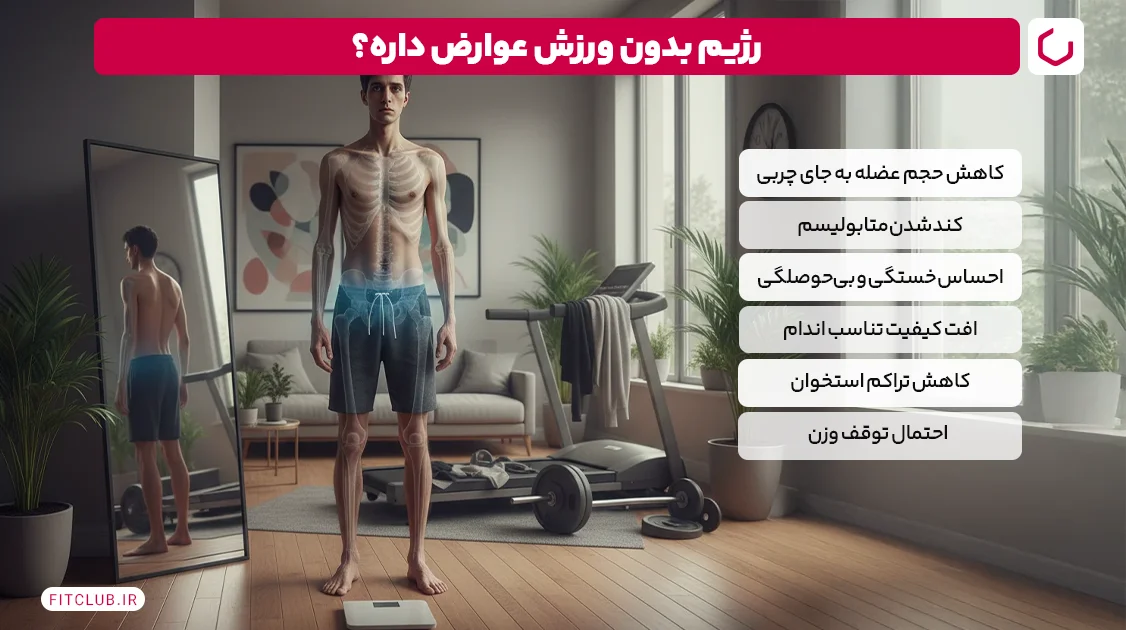 عوارض رژیم بدون ورزش چیست؟ | فیت کلاب