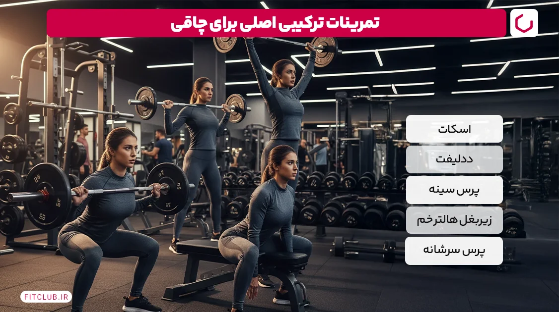 تمرینات ترکیبی اصلی برای چاقی | فیت کلاب