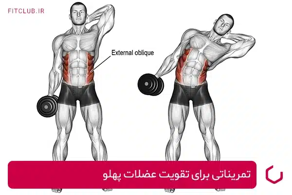 تمریناتی برای تقویت عضلات پهلو