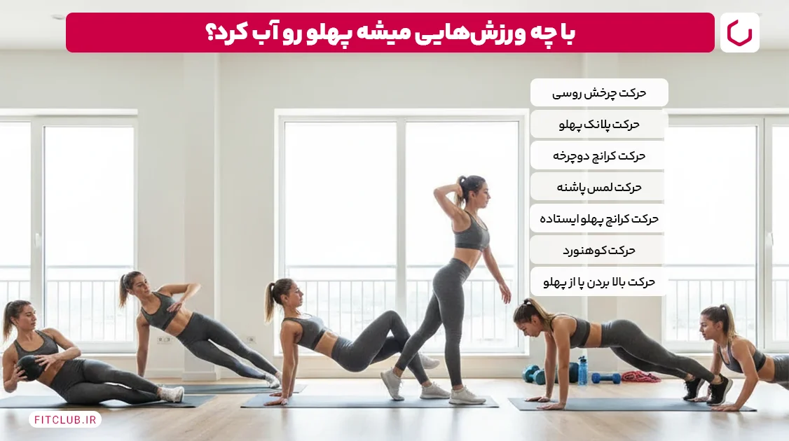 چگونه پهلو را آب کنیم؟ ۷ حرکت ورزشی برای آب كردن پهلو سریع | فیت کلاب