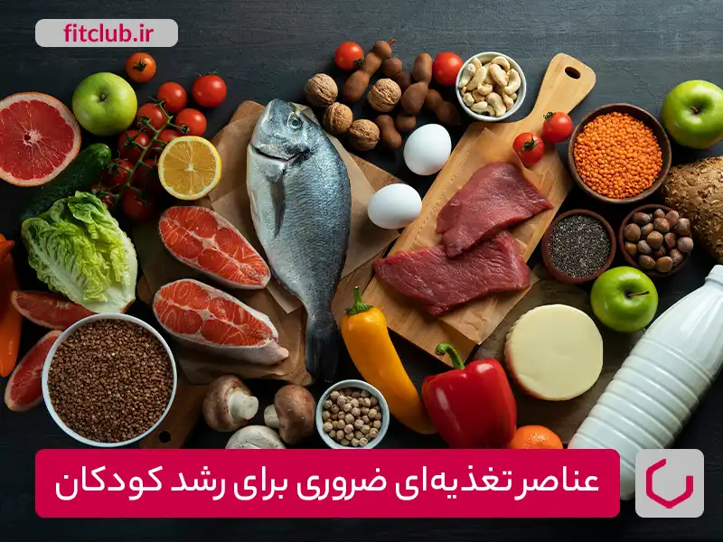 عناصر تغذیه‌ای ضروری برای رشد کودکان