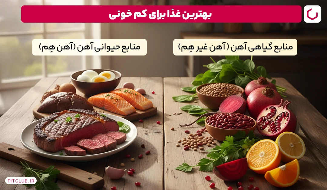 درمان کم خونی با رژیم غذایی | فیت کلاب