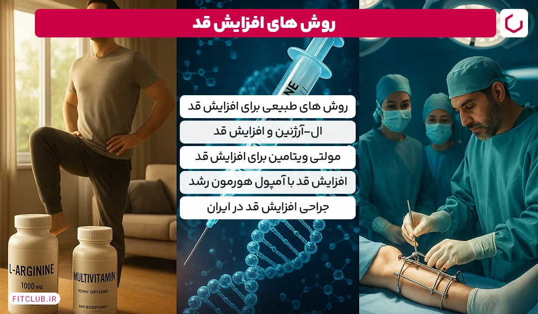 روش های افزایش قد| فیت کلاب