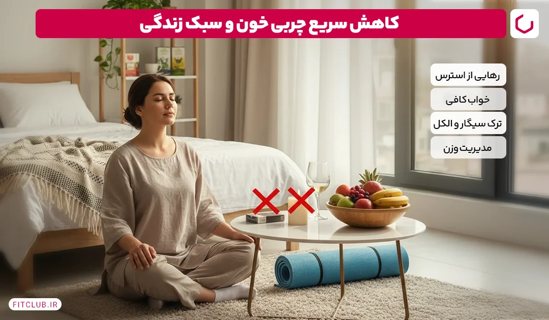 کاهش سریع چربی خون و سبک زندگی | فیت کلاب