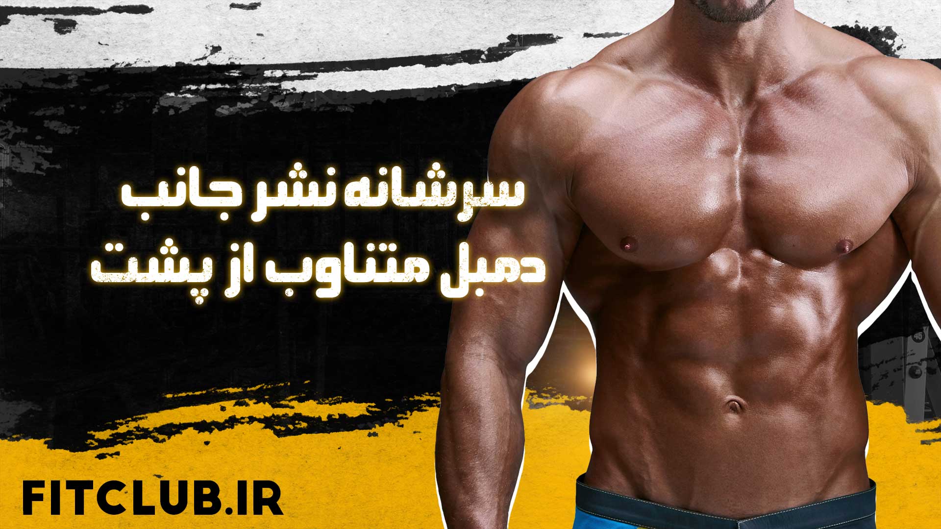 آموزش حرکت ورزشی سرشانه نشر جانب دمبل متناوب از پشت