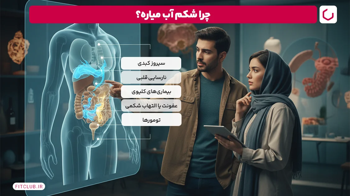 علت آب آوردن شکم چیست؟ | فیت کلاب