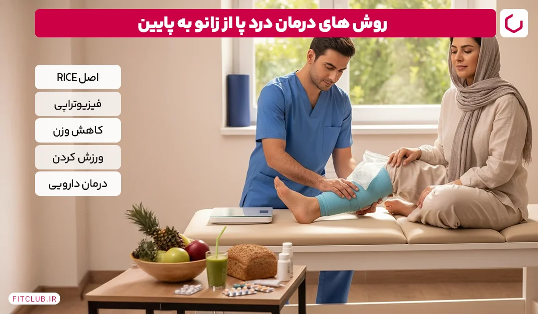 روش های درمان درد پا از زانو به پایین | فیت کلاب