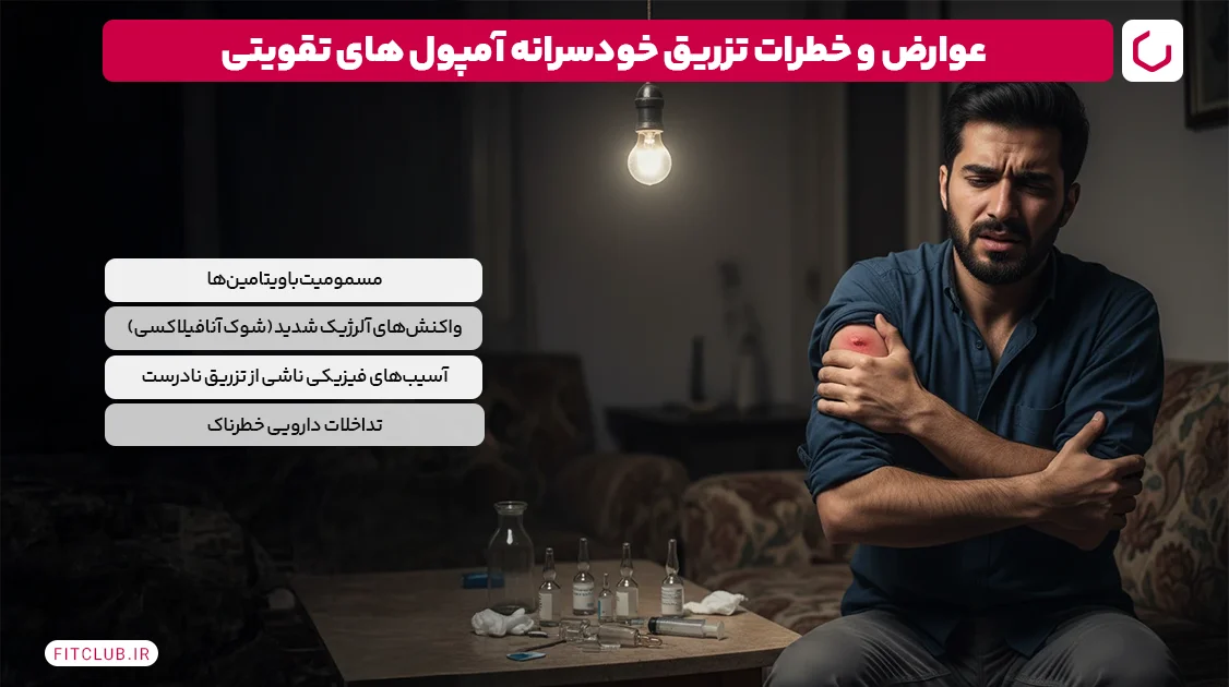 عوارض و خطرات تزریق خودسرانه آمپول های تقویتی | فیت کلاب