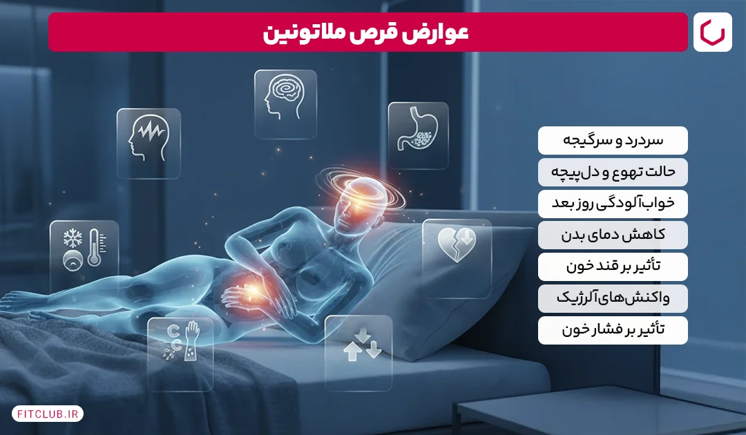 عوارض قرص ملاتونین | فیت کلاب