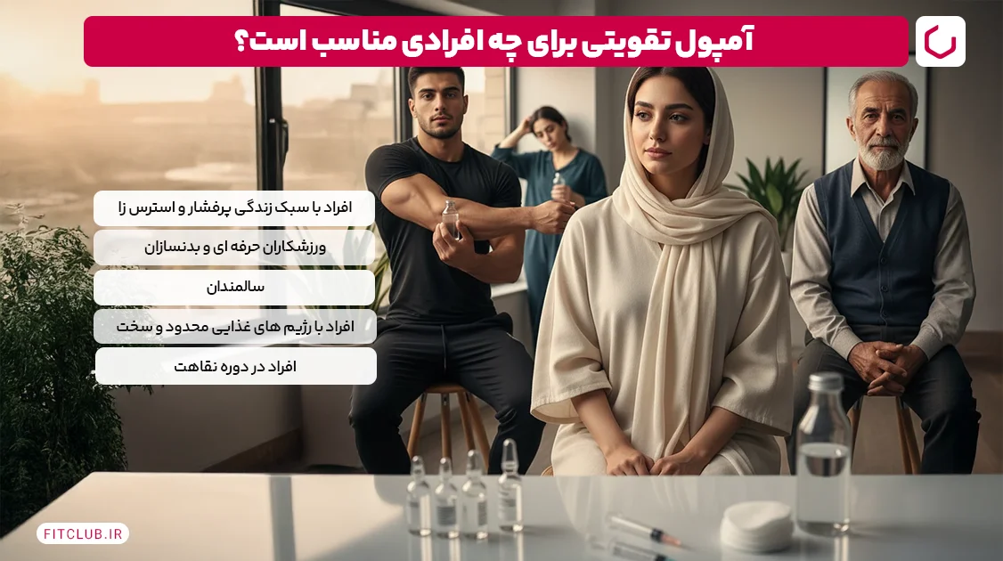 آمپول تقویتی برای چه افرادی مناسب است؟ | فیت کلاب