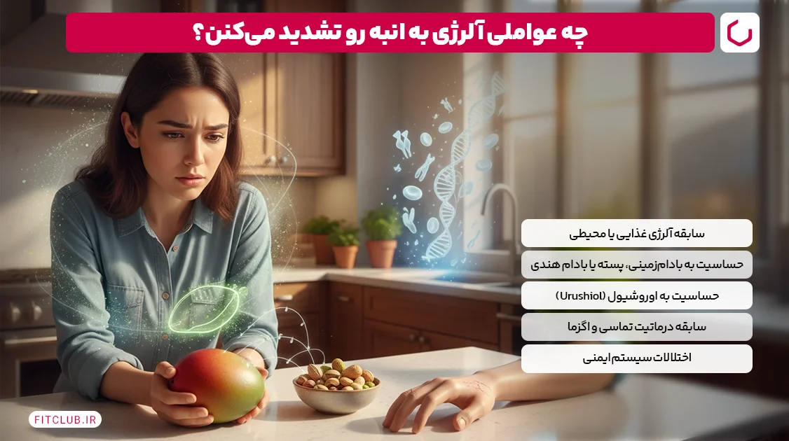 چه عواملی احتمال آلرژی به انبه را افزایش میدهند؟ | فیت کلاب