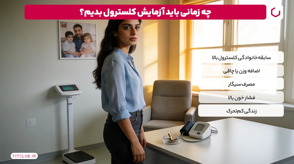 چه زمانی باید آزمایش کلسترول بدهیم؟ | فیت کلاب