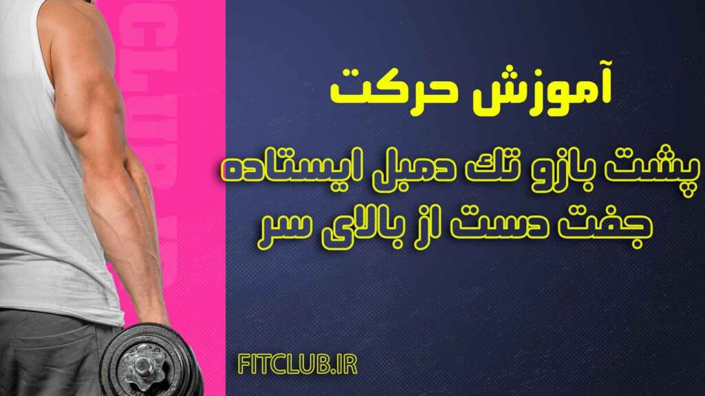 پشت-بازو-تک-دمبل-ایستاده-جفت-دست-از-بالای-سر