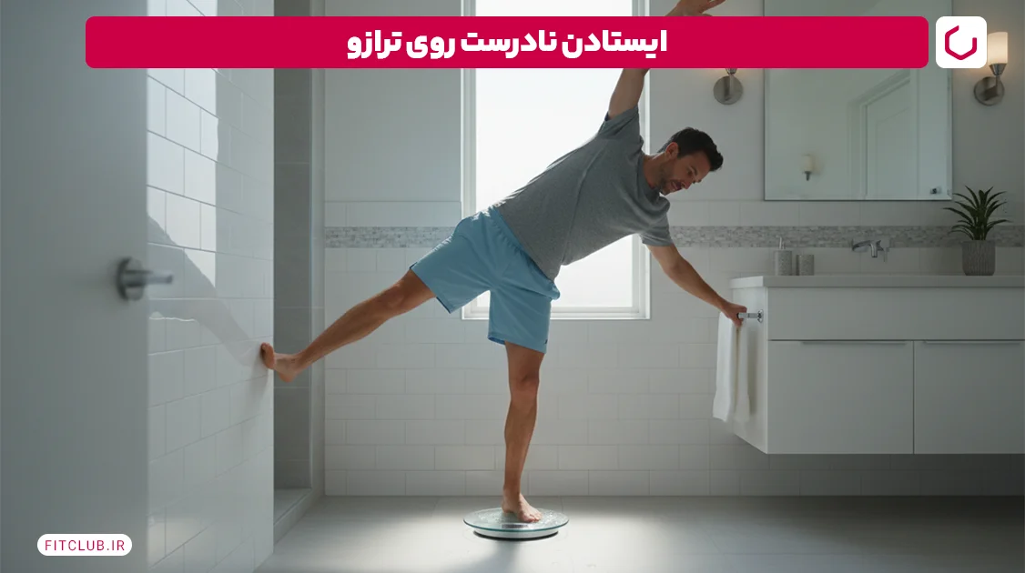 ایستادن نادرست روی ترازو | فیت کلاب