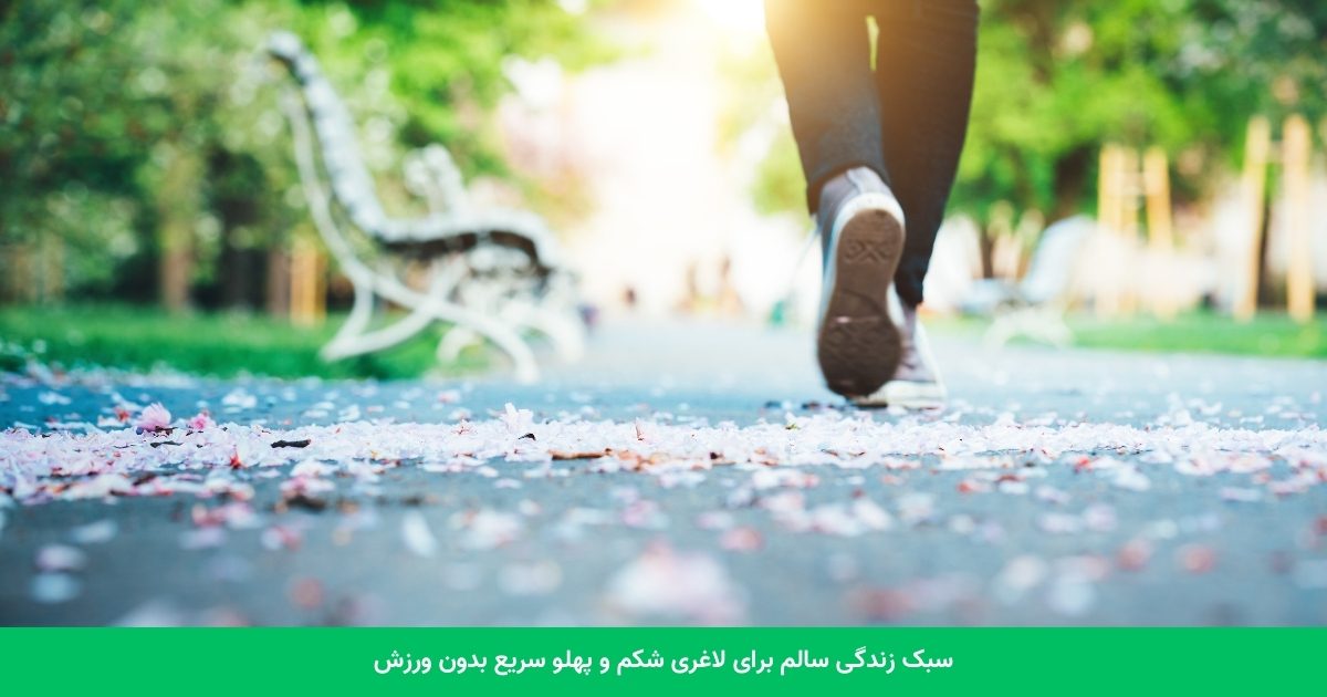 سبک زندگی سالم برای لاغری شکم و پهلو سریع بدون ورزش