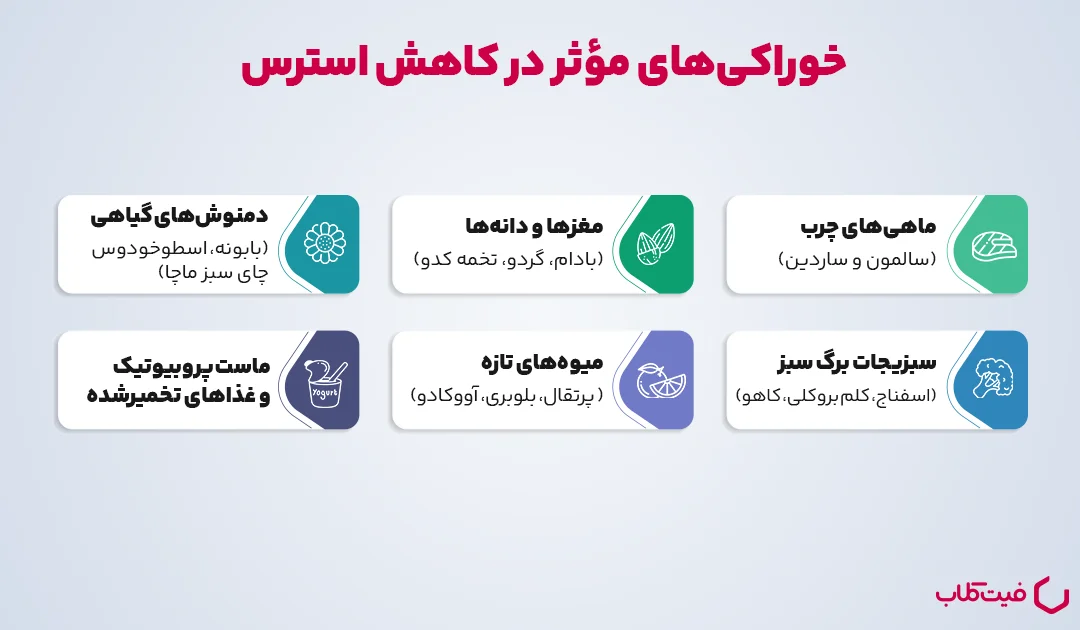 خوراکی‌های مؤثر در کاهش استرس