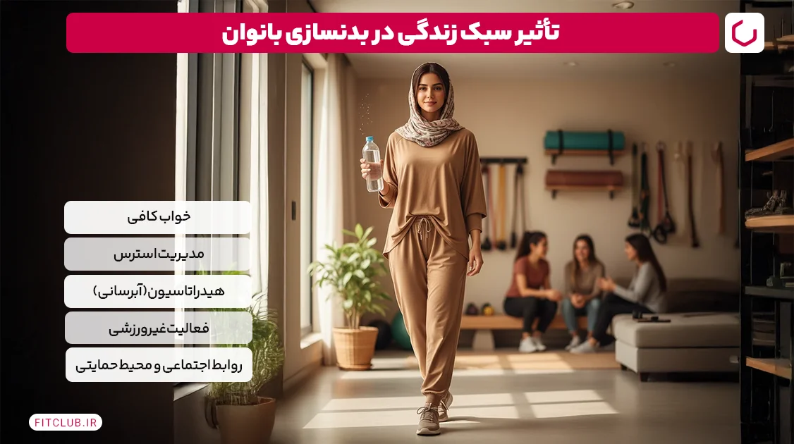 تأثیر سبک زندگی در بدنسازی بانوان | فیت کلاب