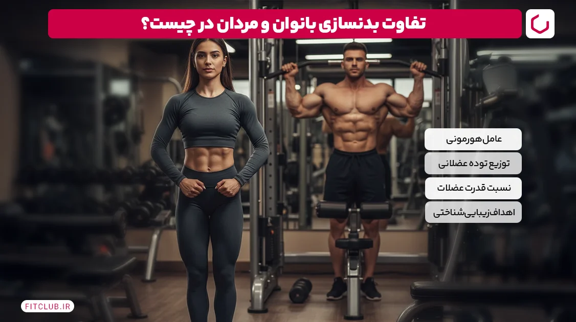 تفاوت بدنسازی بانوان و مردان در چیست؟ | فیت کلاب